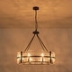 preview thumbnail 21 of 56, Dimmable Large Drum Glass Chandelier for Dining Room High Ceiling Living Room