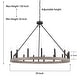 preview thumbnail 56 of 56, Acroma 15-light Farmhouse Large Wagon Wheel Candle Chandelier with UL Certified - D40'' * H130''