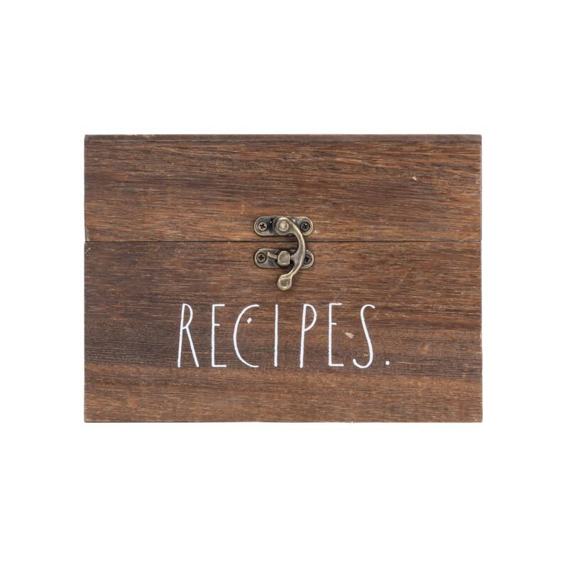 Rae Dunn Antique Recipe Box - Dividers not Included