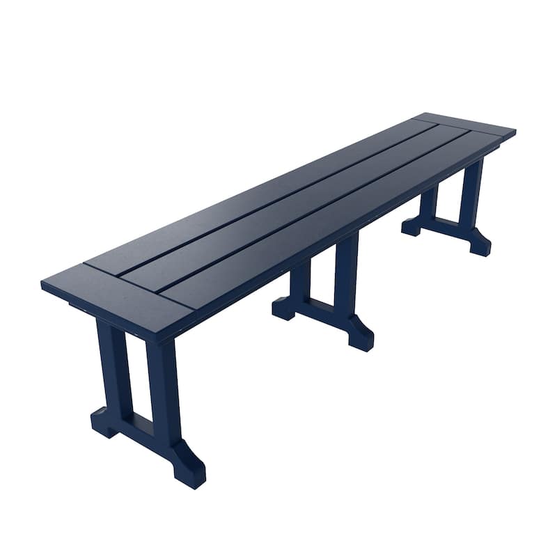 Laguna 6-Piece Outdoor Patio Rectangle Table Garden Arm Chair Dining Set With Bench