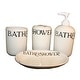 preview thumbnail 3 of 3, Bathroom Accessories Set Includes Bath Tumbler, Soap Dish, Toothbrush Holder, Dispenser, Bath Organizer Renovators Supply