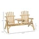 preview thumbnail 14 of 16, Outsunny Wood Adirondack Patio Bench Chair