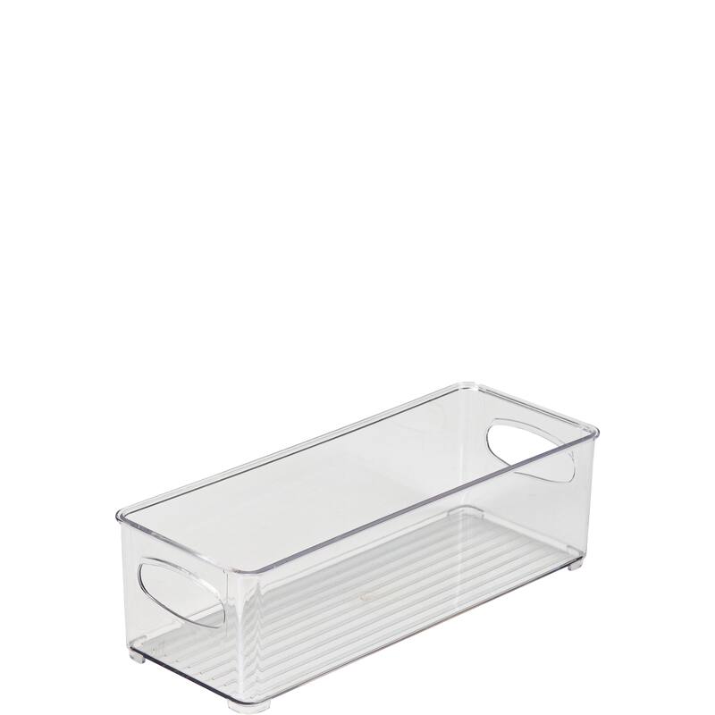 Simplify Small Narrow Vertical Stripe Organizer in Clear - 10" x 4" x 3"