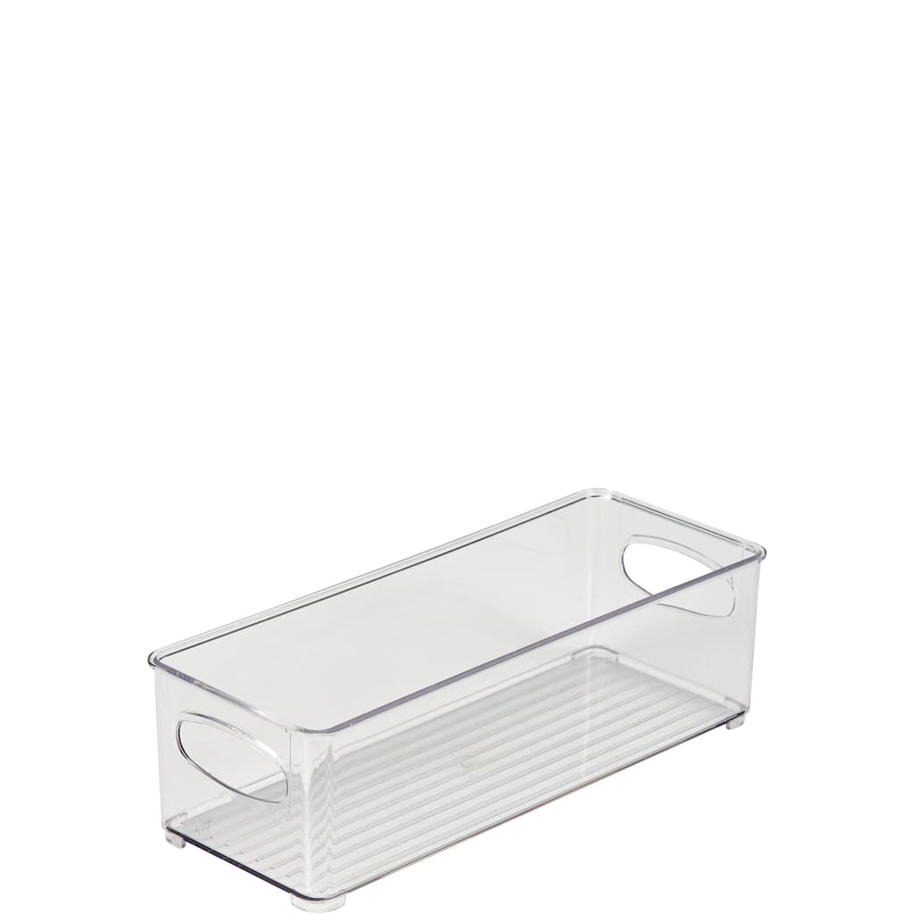 Simplify Small Narrow Vertical Stripe Organizer in Clear - 10" x 4" x 3"