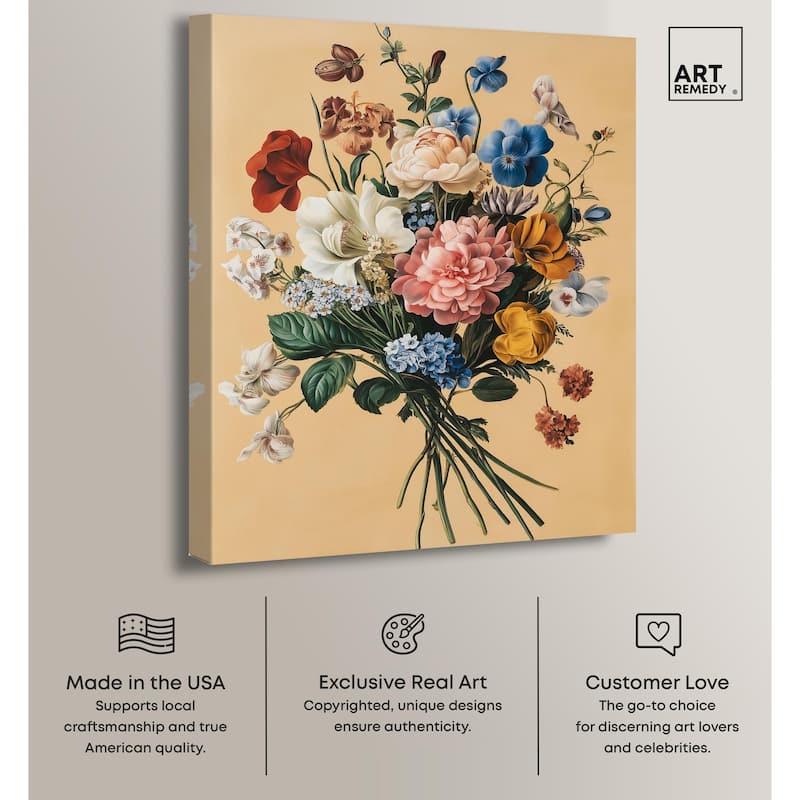 Floral Fiesta Canvas by Art Remedy, Gallery Wrapped