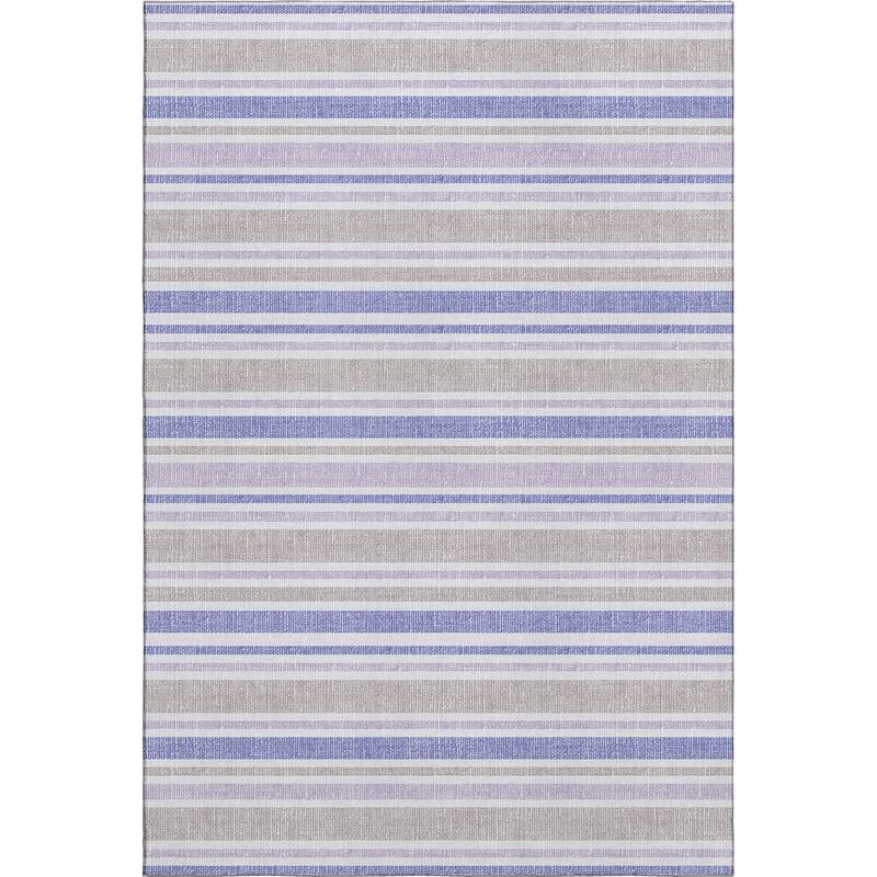 Premium Washable Super Soft Modern Cabana Stripe Mayfield Rug