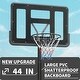 preview thumbnail 3 of 13, Adjustable Height Portable Basketball Hoop with 44" Backboard, Wheels