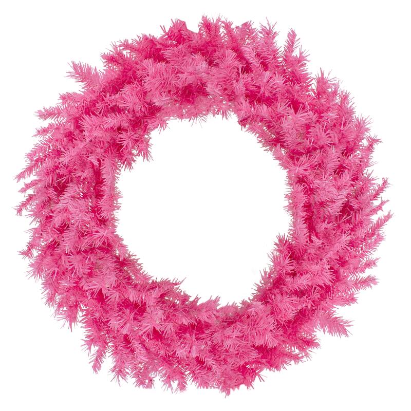 36" Pink Spruce Artificial Christmas Wreath Unlit