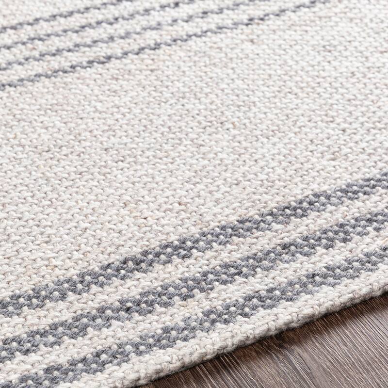Livabliss Jayia Handmade Cottage Striped Wool & Viscose Area Rug