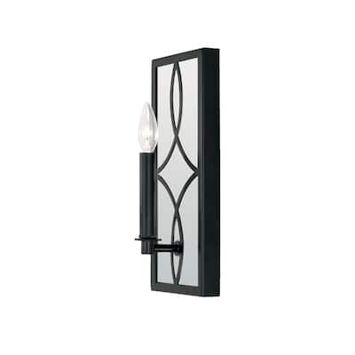 Avery 1-light Matte Black Wall Sconce