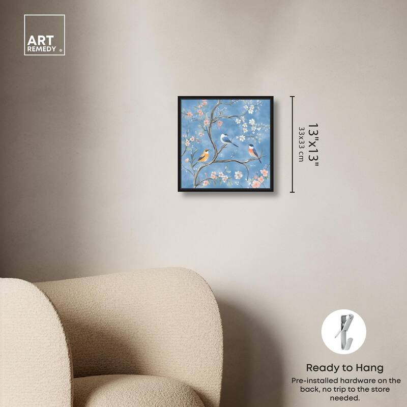Birds in the Branches II Canvas by Art Remedy