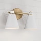 preview thumbnail 8 of 7, Bradley 2-light Bath/ Vanity Fixture