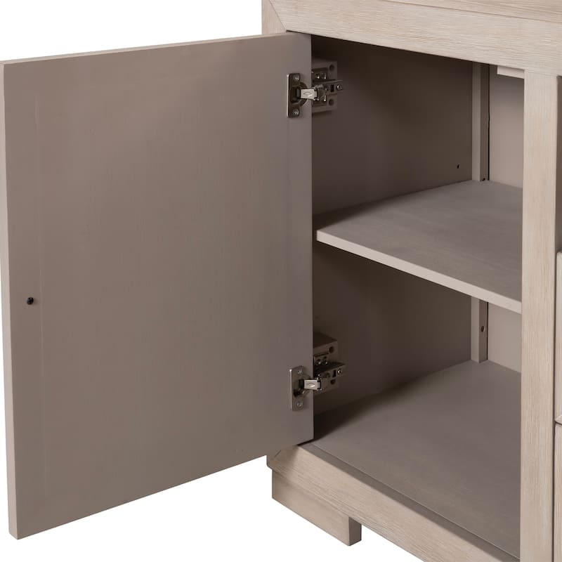 Furniture of America Durem Modern Classic 72-inch Solid Wood TV Stand