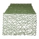 preview thumbnail 19 of 51, DII Woven Paper Table Runner 72"x14" - Artichoke Green