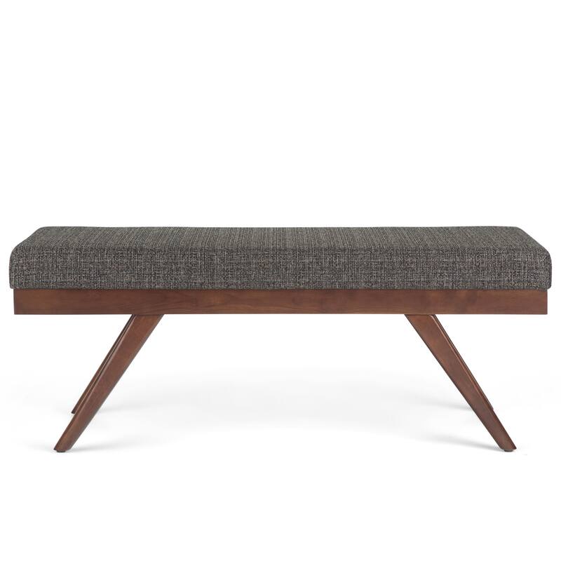 WYNDENHALL Nadine 48 inch Wide Mid Century Modern Rectangle Ottoman Bench