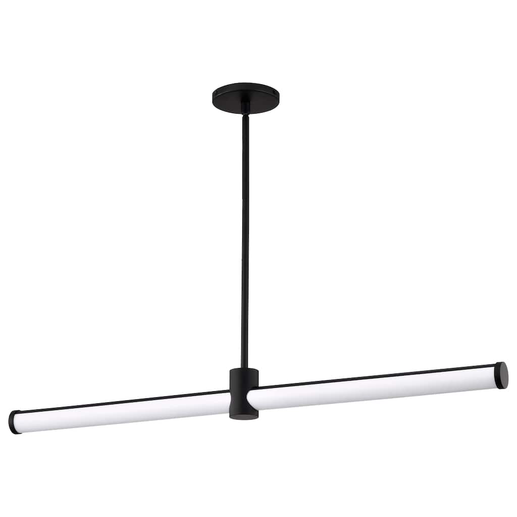 Bowman 36 Inch LED Island Pendant Matte Black Acrylic Lens - Matte Black
