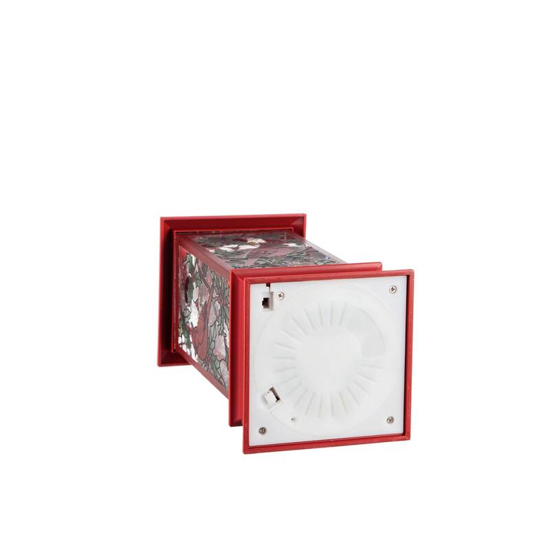 10.5" LED Spinning Water Cardinal Tabletop Decor