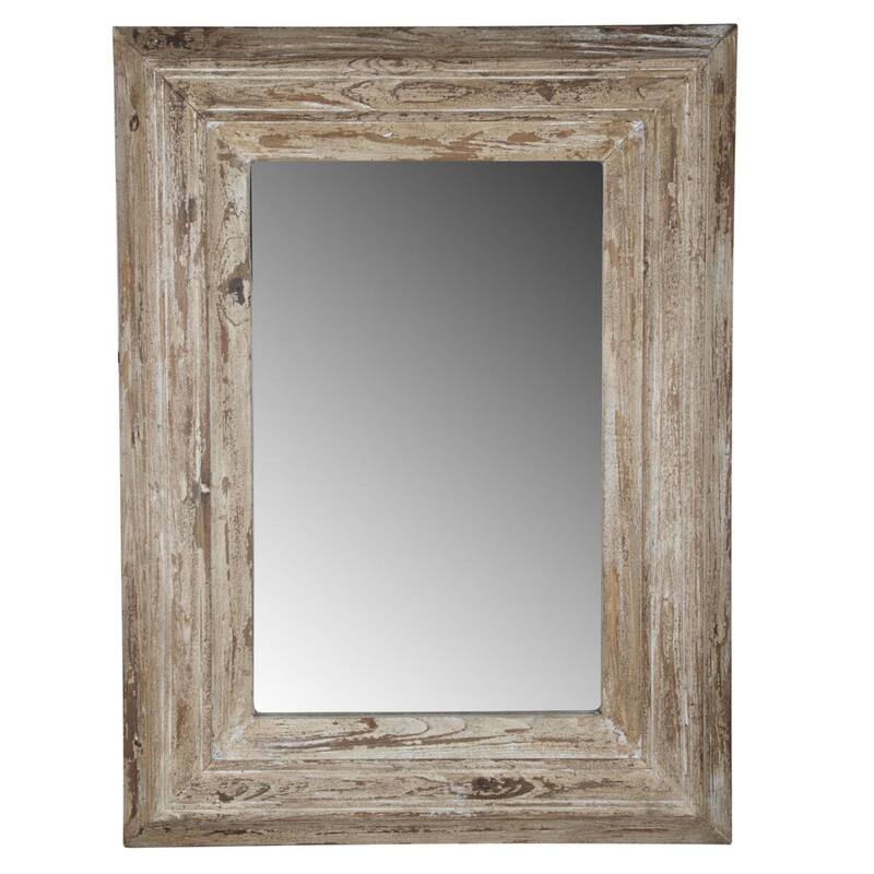 Distressed Colfax Framed Wall Mirror - 39.5"