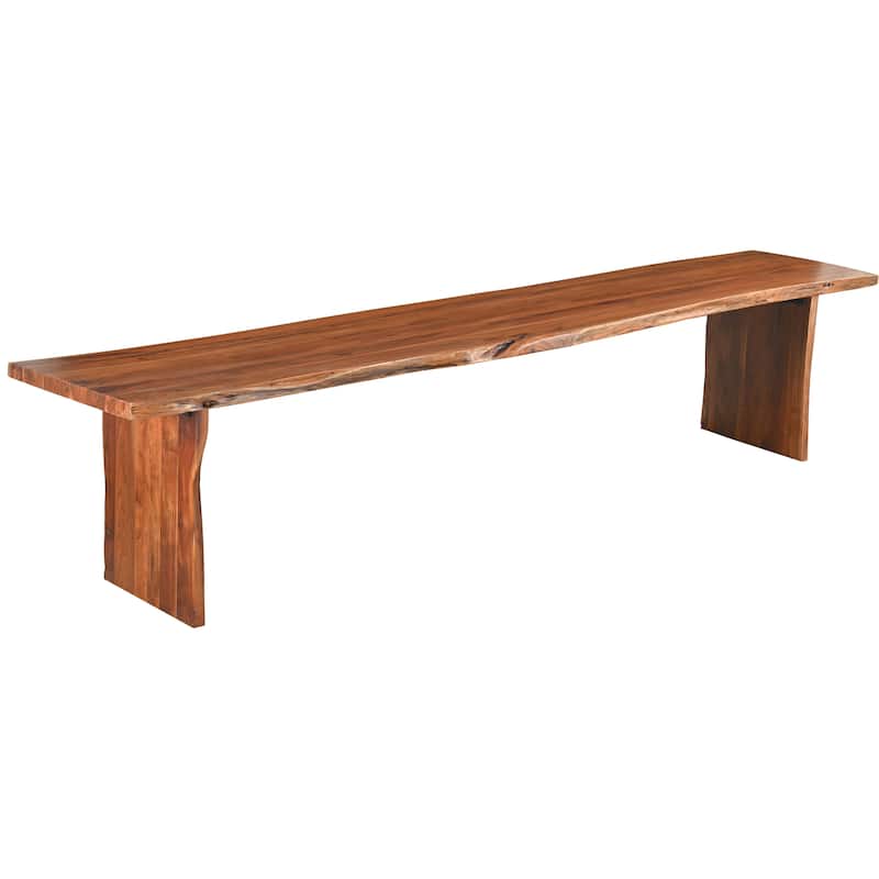 Sienna Live Edge Wood Bench