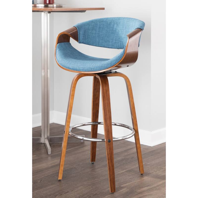 Carson Carrington Sauda Midcentury Modern Bar Stool (Set of 2) N/A