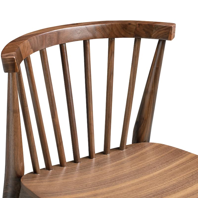 Poly & Bark Ligna Counter Stool - Solid Wood Frame