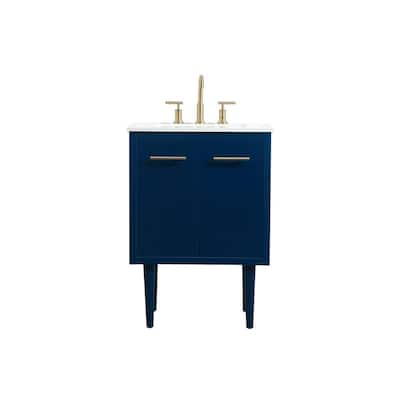 Elegant Lighting VF48024M Cyrus 24" Free Standing, Wall Mounted Single