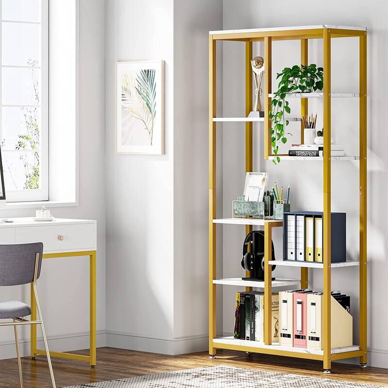 6-Tier Tall Bookshelf Bookcase for Home Office