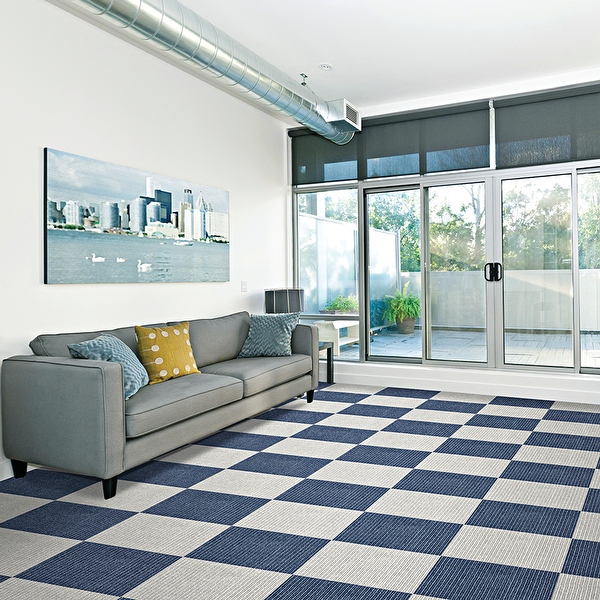 Foss Floors Edge 24 x24 Peel and Stick Indoor Outdoor Carpet Tiles 15 Box On Sale Bed Bath Beyond 35532829