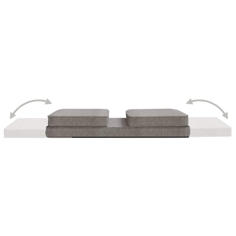 vidaXL Floor Chair Lounge Chaise Lounge Folding Floor Lounger Faux Leather