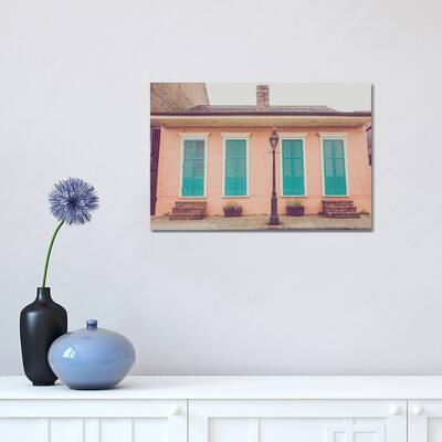 iCanvas "Colorful French Quarter Cottage New Orleans" by Ann Hudec Canvas Print