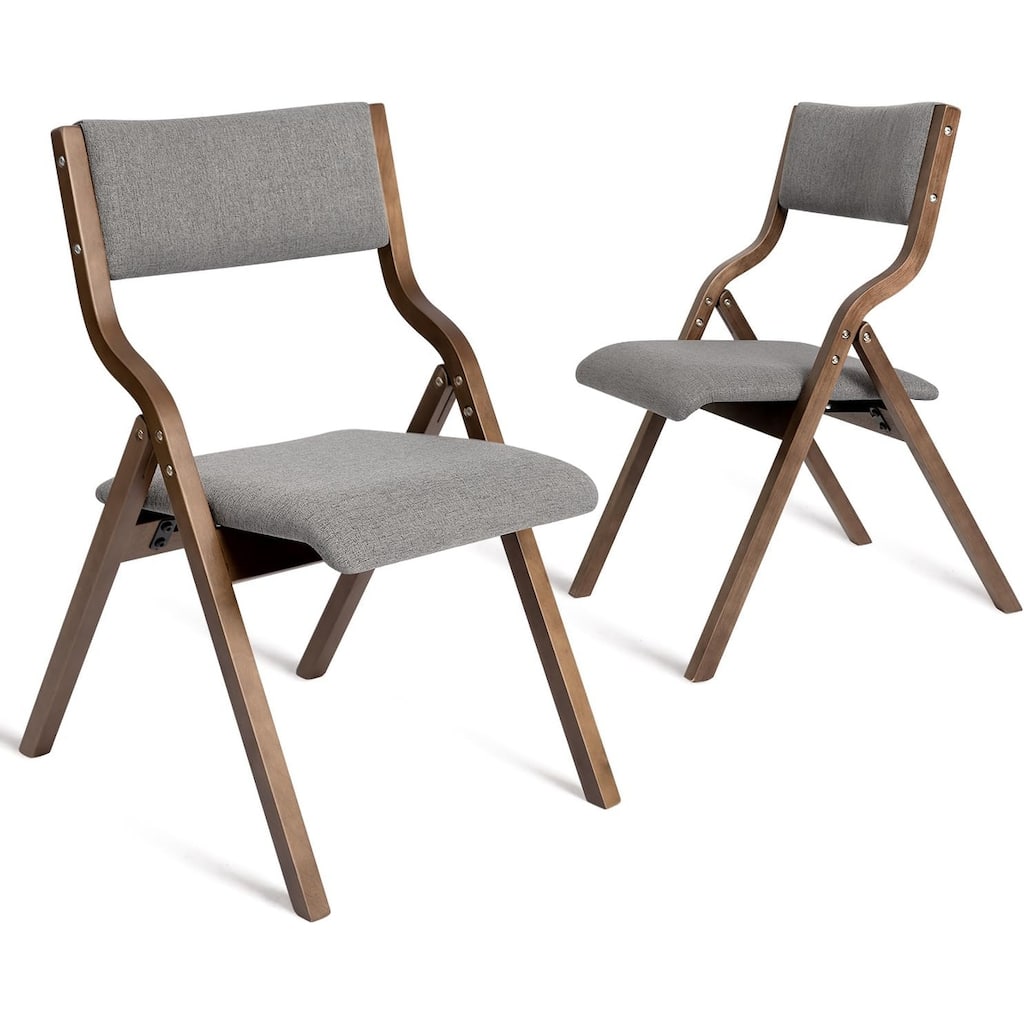 CangLong Dining Chairs, Set of 2, Grey