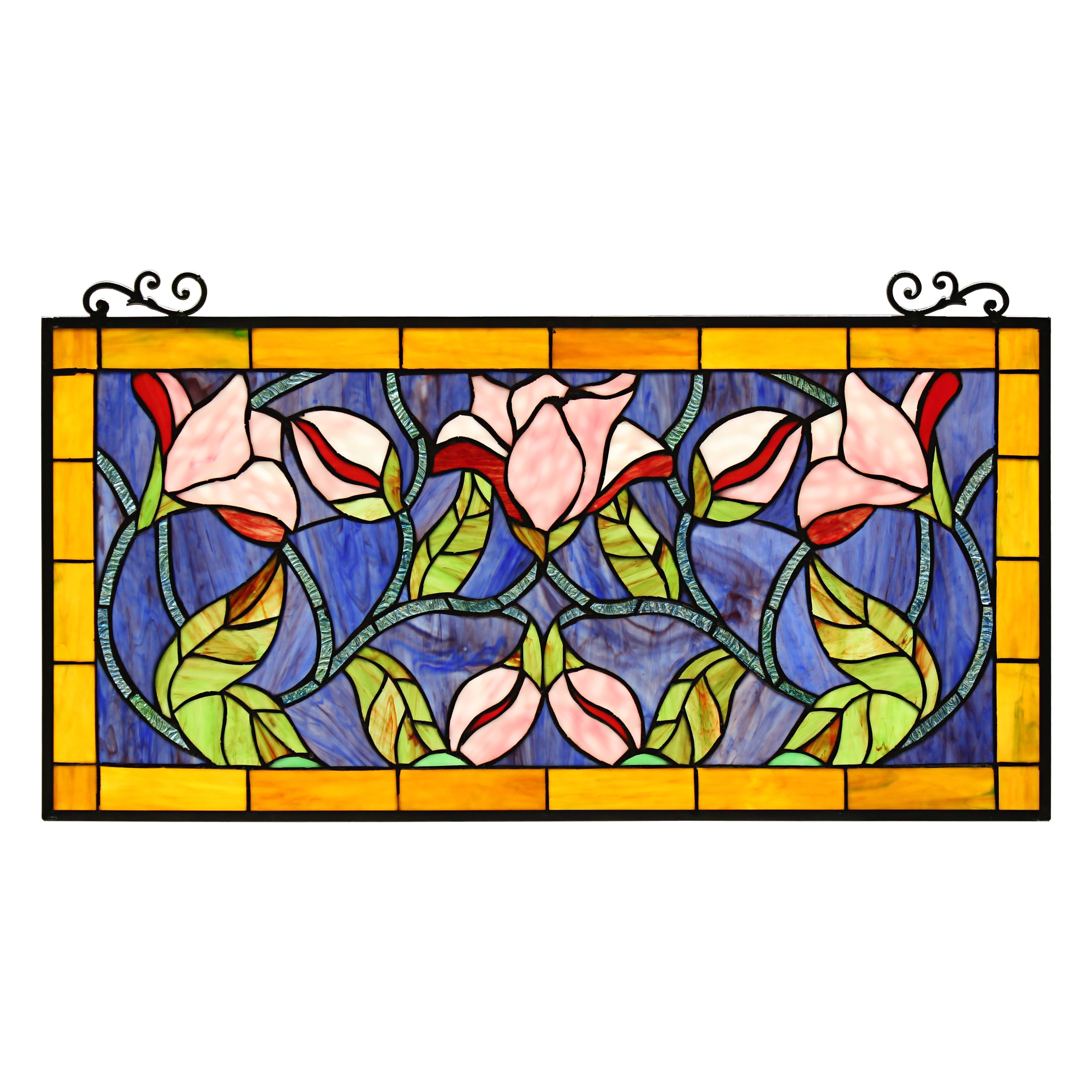 Floral Design Window Panel/ Suncatcher