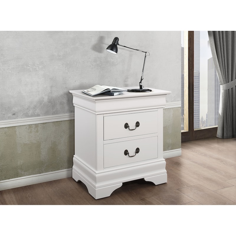 Louis Philippe Traditional 2-drawer Nightstand