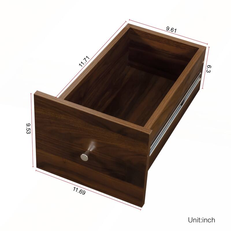 Modern Wooden Tall Display Storage Cabinet with 4-Tier Shelves and 3 Side Drawers for Living Room and Home Office