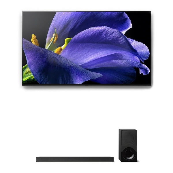 Sony XBR-55A9G 55" BRAVIA OLED 4K UHD HDR TV and HT-X9000F 2.1-Channel Dolby Atmos Sound Bar with Subwoofer