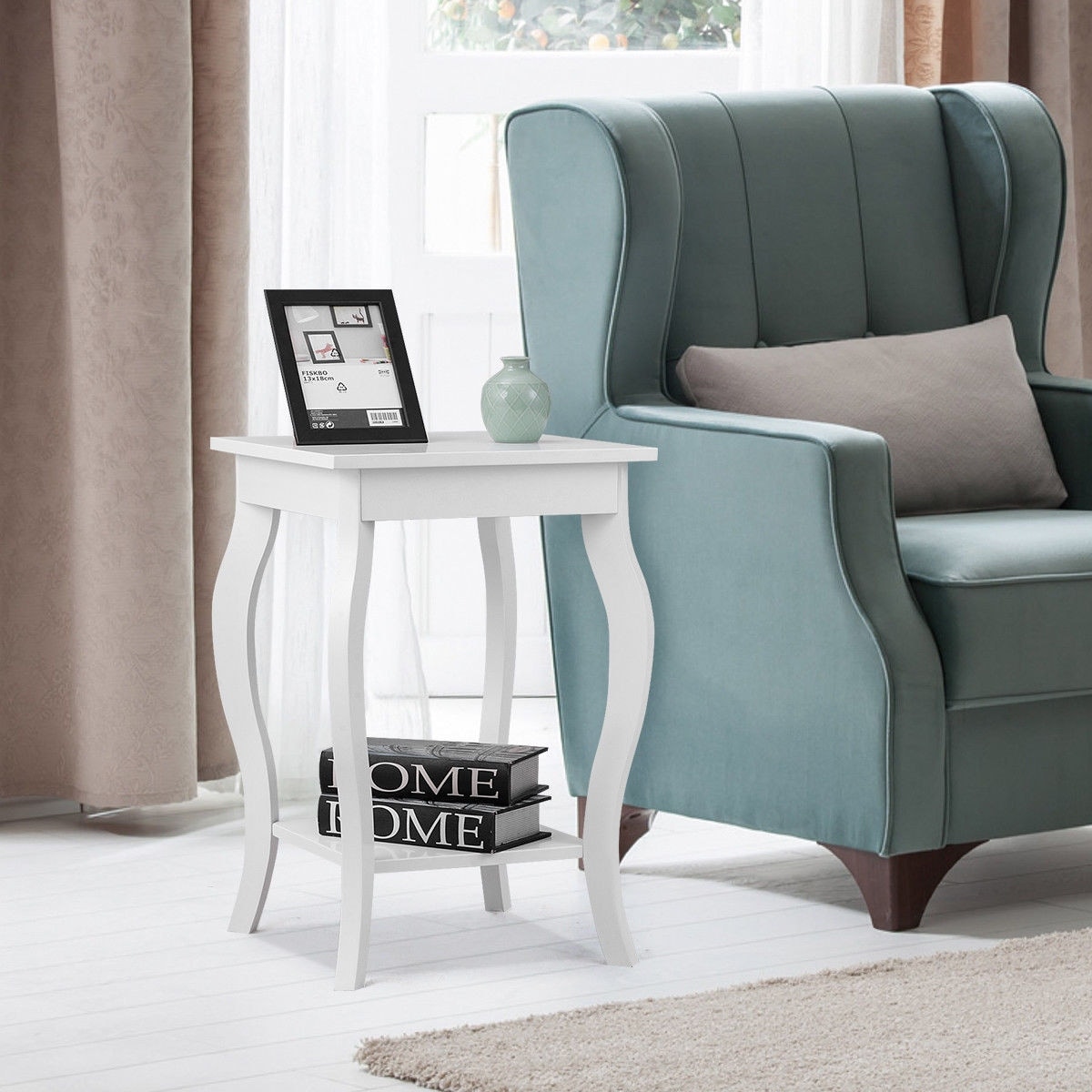 Shop Gymax Accent Side Table Sofa End Table Nigh Stand Coffee