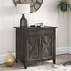 preview thumbnail 39 of 88, Key West Secretary Desk with Storage Cabinet by Bush Furniture Dark Gray Hickory