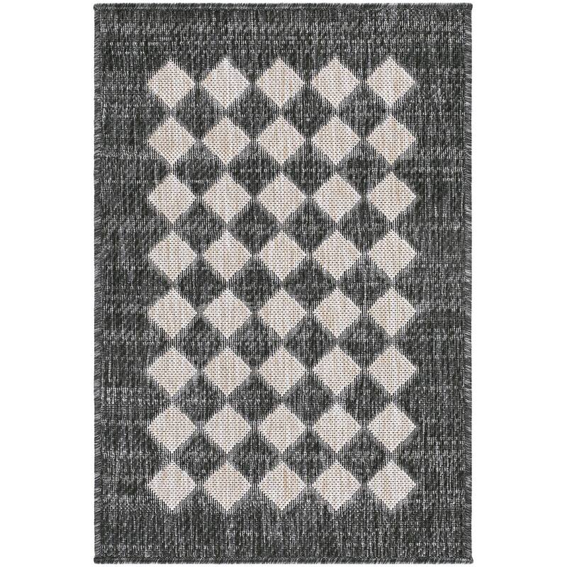 Livabliss X Galey Alix Modern Mulberryindoor/Outdoor Area Rug - Black - 2' x 2'11"