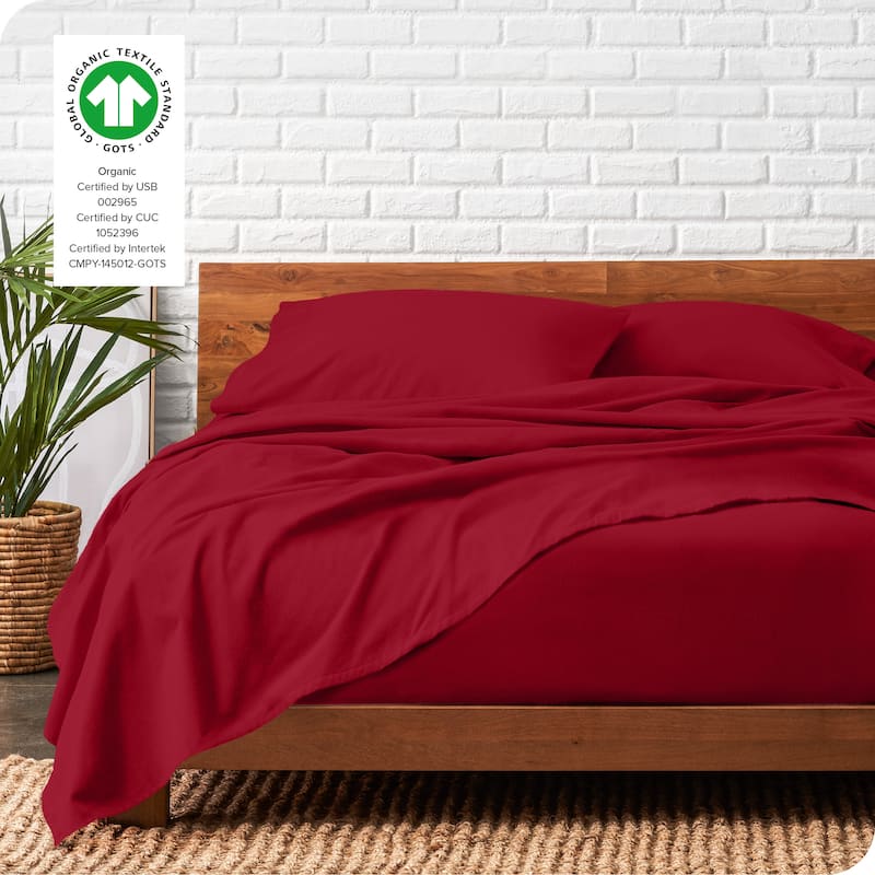 Bare Home Organic Cotton Flannel Sheet Set