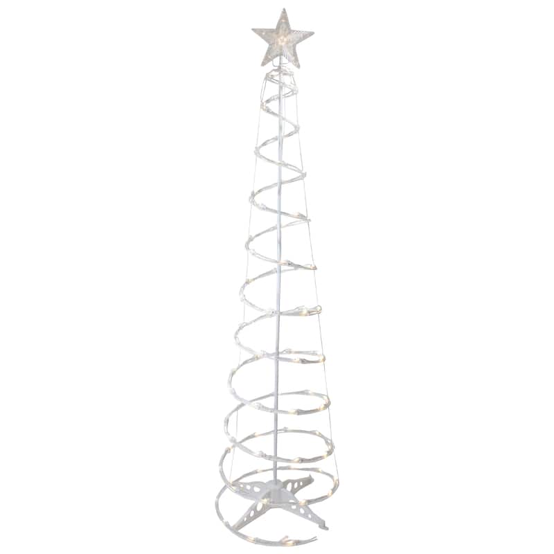 6ft LED Lighted Spiral Cone Tree Outdoor Christmas Decoration - Warm White