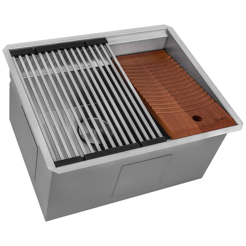 Ruvati 23 x 19 x 12 inch Deep Laundry Workstation Sink Undermount Stainless Steel - RVU6525