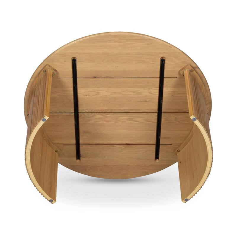NADAAL STUDIOS Pence, Small Oval Coffee Table, Dark Brown
