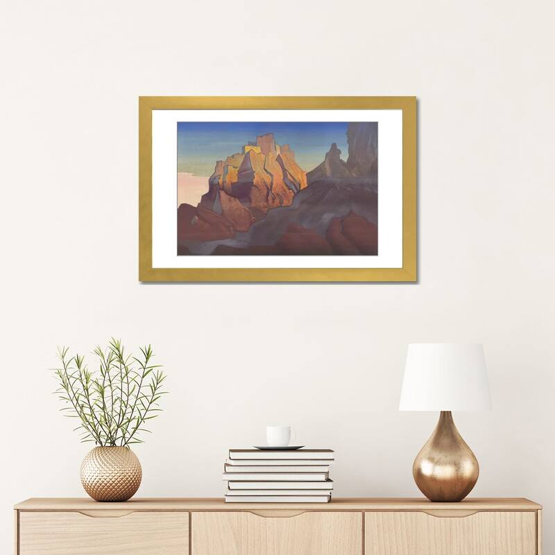 iCanvas "Tibetan Stronghold , 1932" by Nicholas Roerich