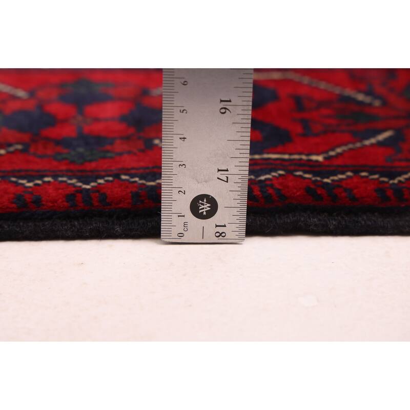 ECARPETGALLERY Hand-knotted Finest Khal Mohammadi Red Wool Rug - 2'9 x 6'4