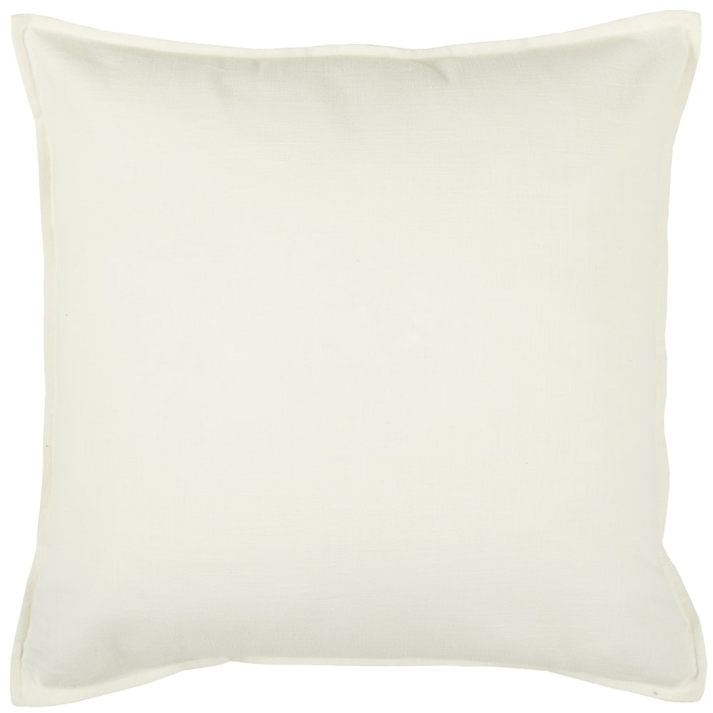 Rizzy Home Cotton Slub Solid Decorative Throw Pillow, 20x20