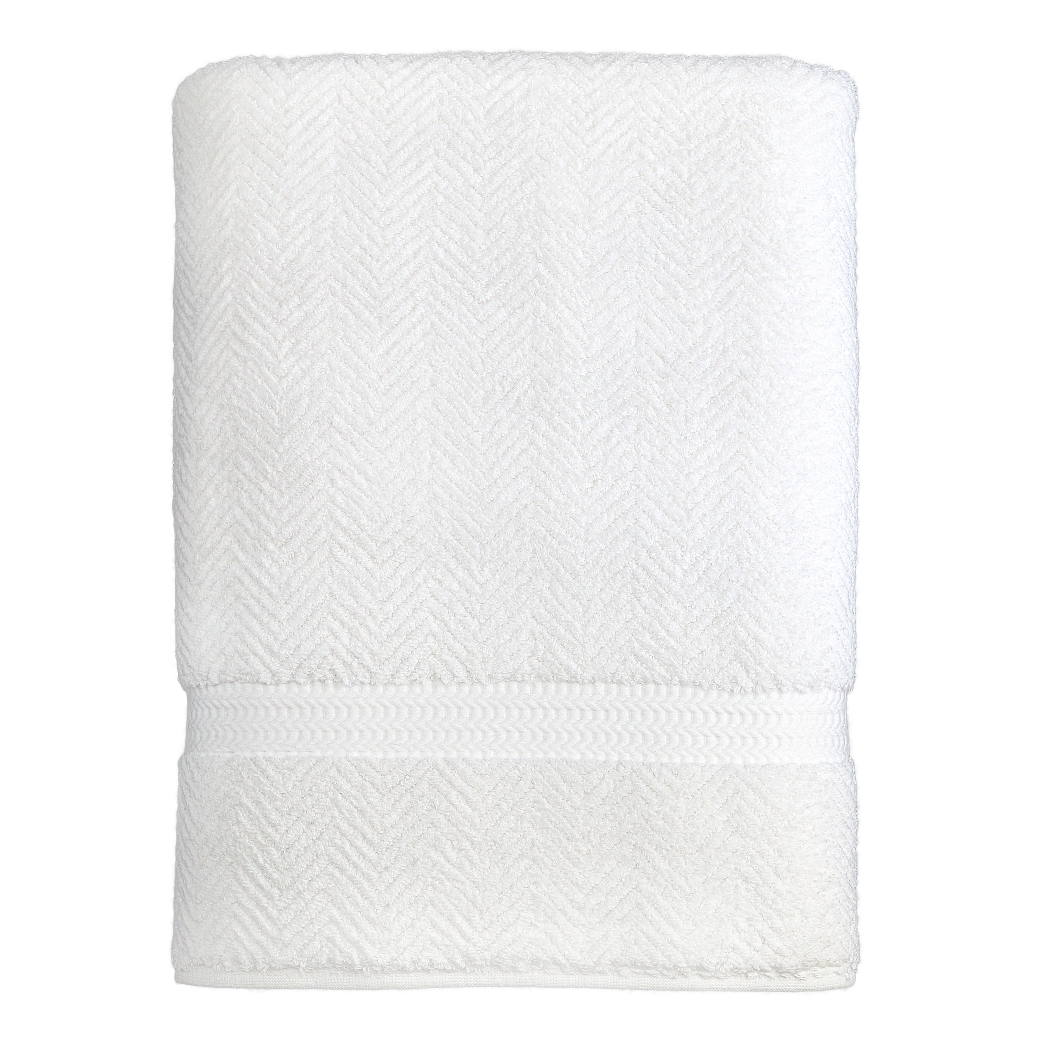 Luxury Herringbone Weave Turkish Cotton Hotel & Spa Towels-image