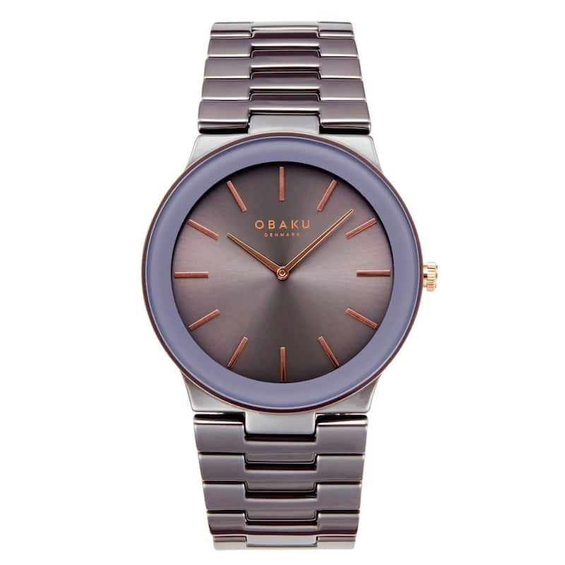 Obaku Men's Svale Grey Dial Watch - V281GXJJCJ - 6 (36)