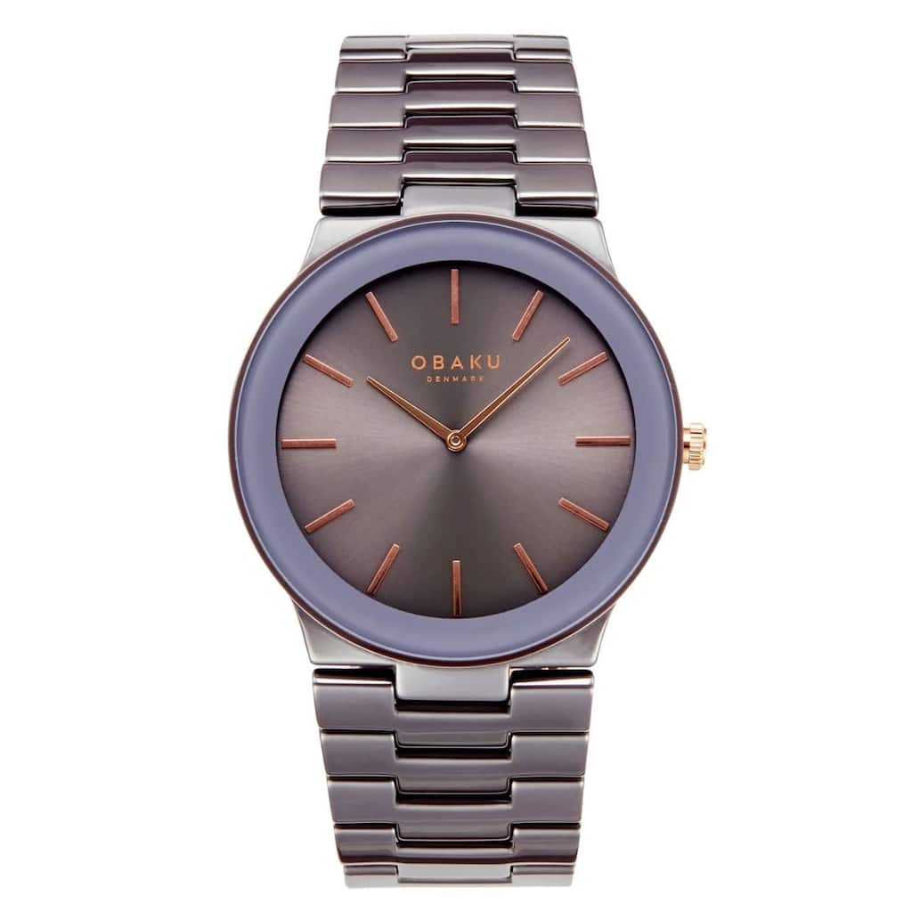 Obaku Men's Svale Grey Dial Watch - V281GXJJCJ - 6 (36)