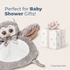 preview thumbnail 5 of 4, Bearington Baby Wee Owlie 8" x 7" Small Gray Owl Security Blanket