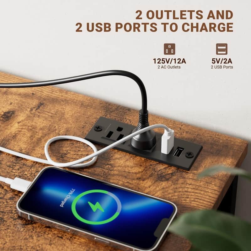 Dresser TV Stand with Power Outlet